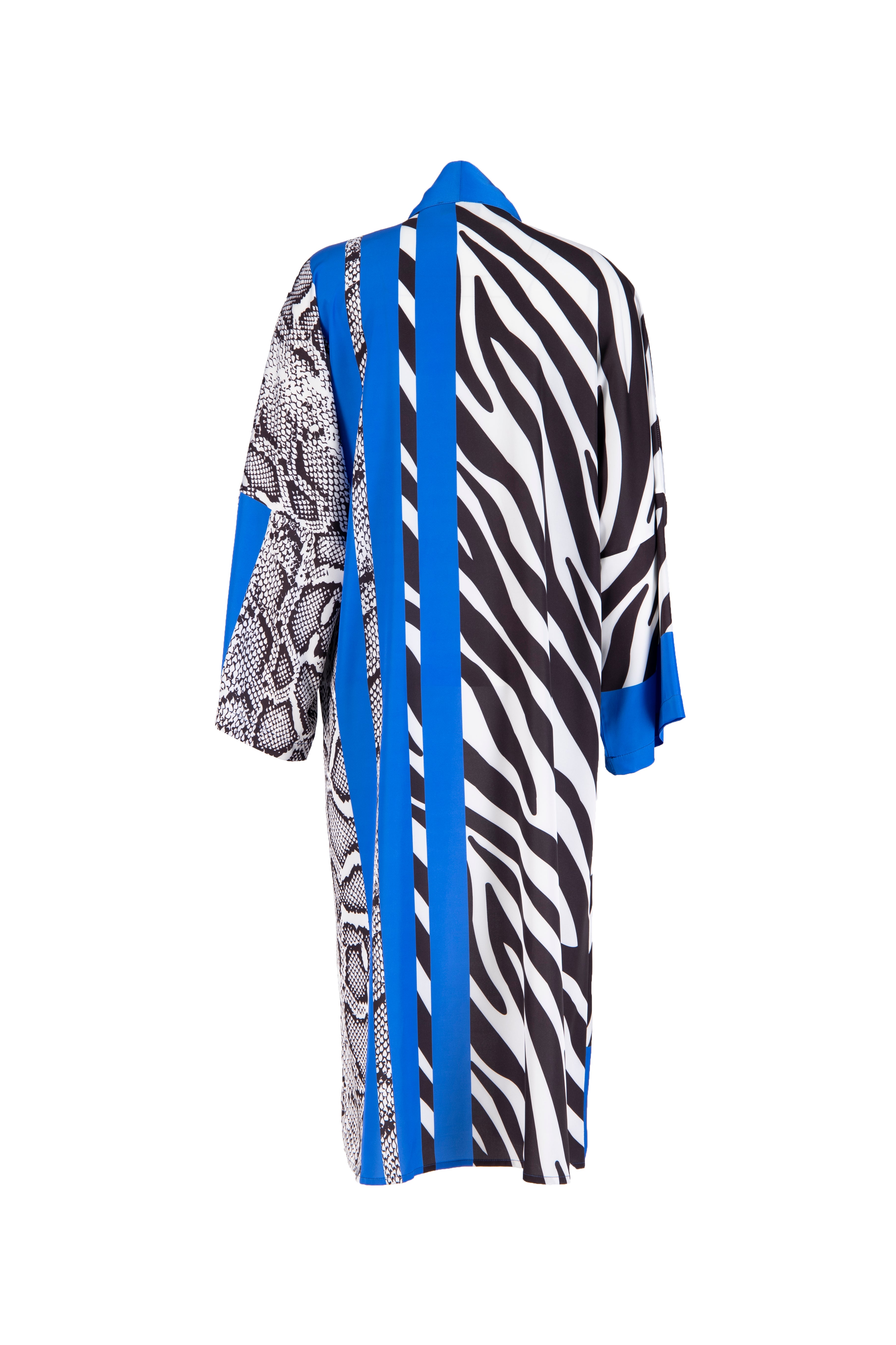 Zebra Desenli Kimono