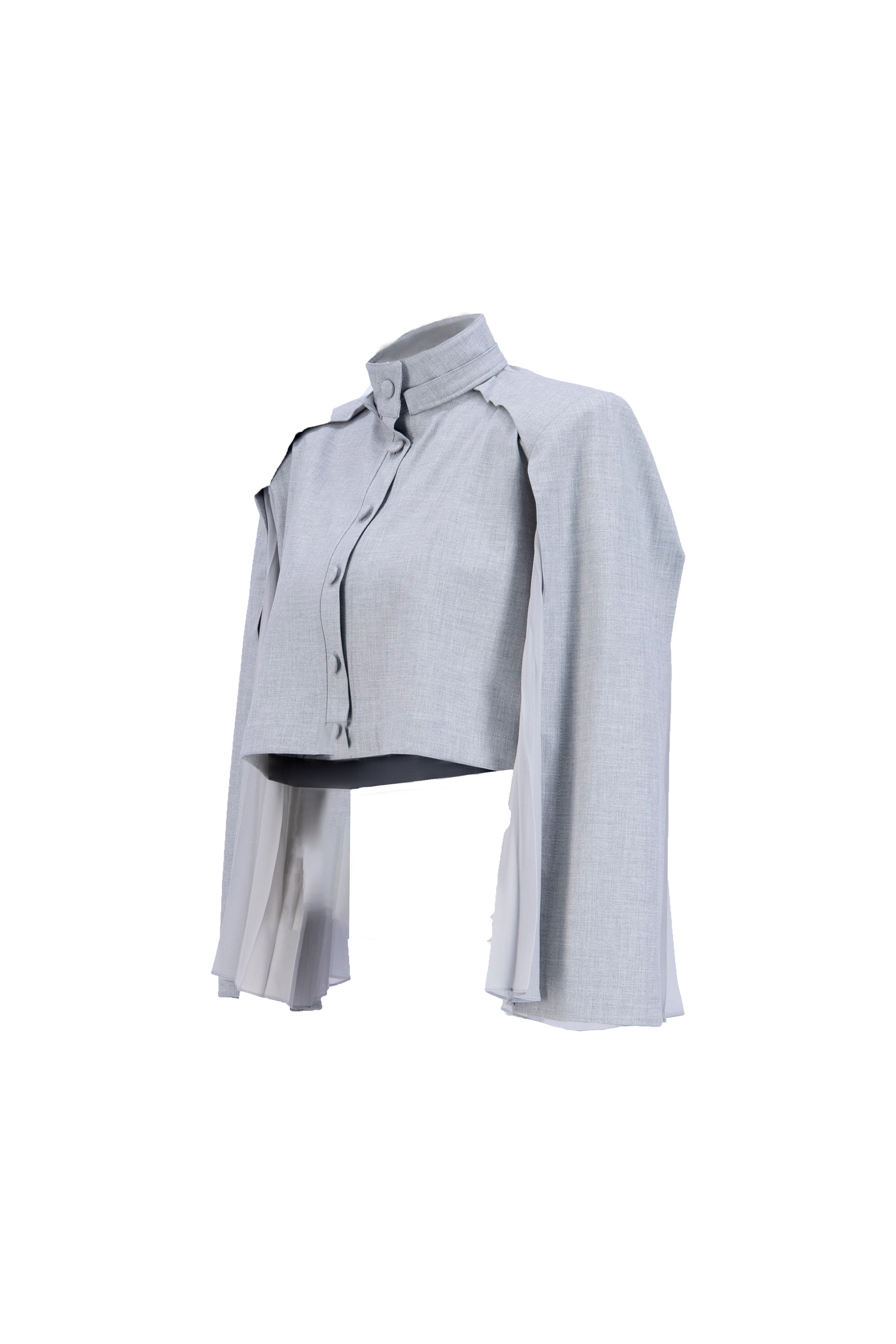 Nez Black Crop Blouse