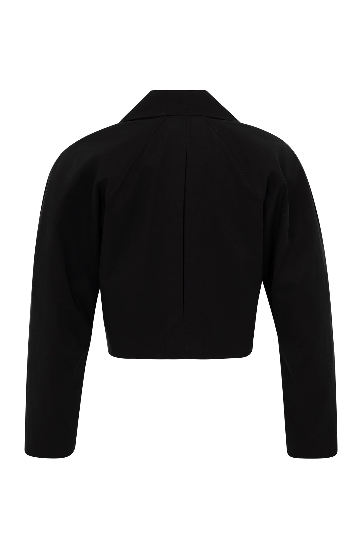 Masca Short Black Trench Coat